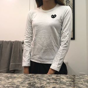 Comme Des Garçon PLAY long sleeve tee
